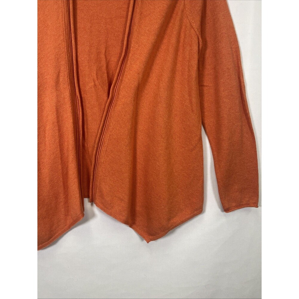J. Jill Cardigan Sweater Cotton Blend Women's L Open Front Draped Lightweight - Picture 2 of 6